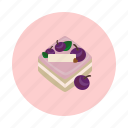 blueberry, cake, cream, dessert, food, sdesign, sweet