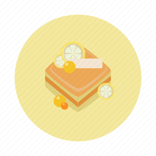 Cake, dessert, food, lemon, sdesign, sweet, yellow icon - Download on Iconfinder