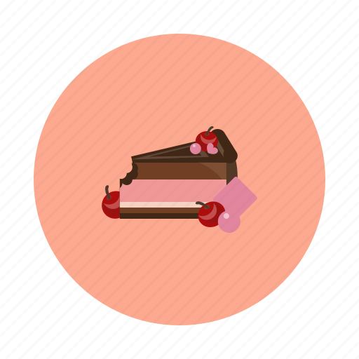 Cake, cherry, choco, dessert, food, sdesign, sweet icon - Download on Iconfinder