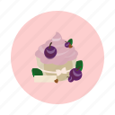 blueberry, cake, cupcake, dessert, food, sdesign, sweet