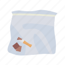 evidence, package, flat, icon, detective, set, work, equipment, security