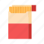 cigarettes, pack, flat, icon, detective, set, work, equipment, security 