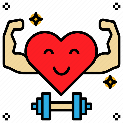 Exercise, harden, healthy, heart, strength, strong icon - Download on Iconfinder