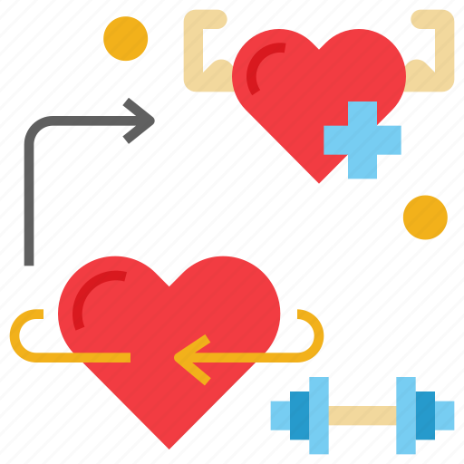 Exercise, fitness, health, heart, strength, strong icon - Download on Iconfinder