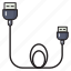 cable, connector, technology, usb, wire 