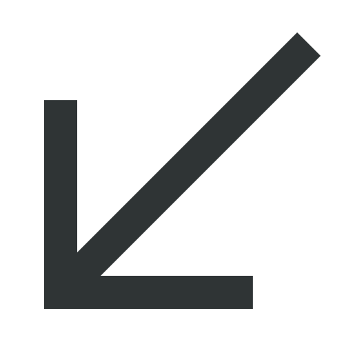 Arrow, arrowdownleft, arrows, back, down, left icon - Free download
