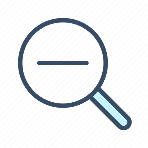 Developer, magnifier, magnifying glass, out, zoom out icon - Download on Iconfinder