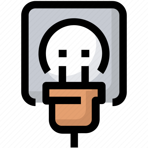 Cord, electric, electricity, plug, socket icon - Download on Iconfinder