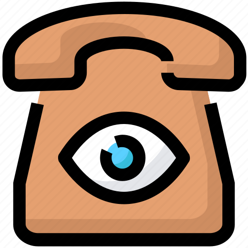 Call, device, eye, phone, spy, telephone icon - Download on Iconfinder