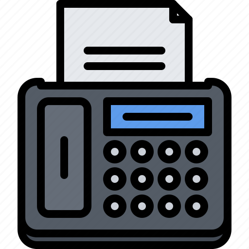 Appliance, device, electronics, fax, gadget, phone icon - Download on Iconfinder