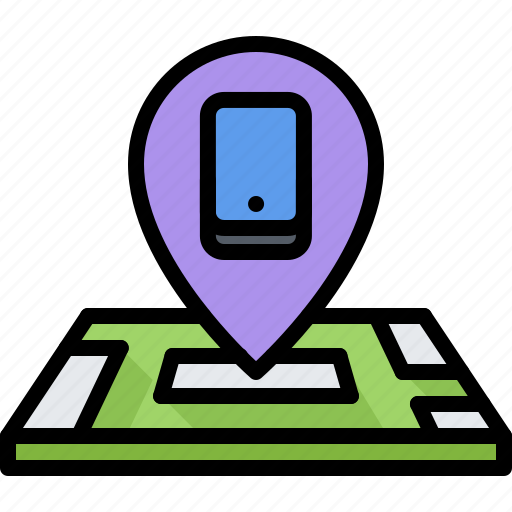 Appliance, device, electronics, gadget, location, map, phone icon - Download on Iconfinder