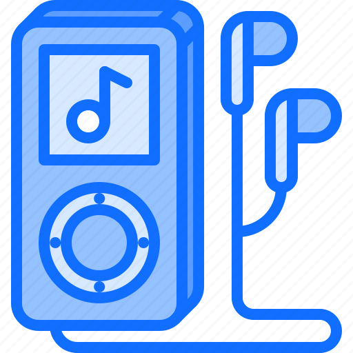 Appliance, device, electronics, gadget, headphones, music, player icon - Download on Iconfinder