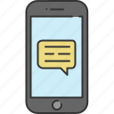 chat, communication, device, message, phone, smart, text