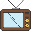 device, old-fashioned, screen, television, vintage