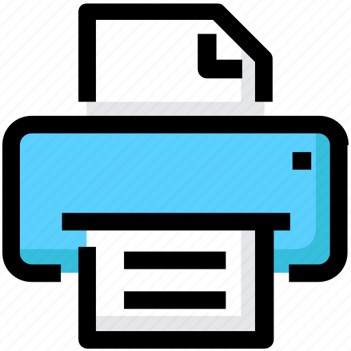 Device, fax, paper, print, printer icon - Download on Iconfinder