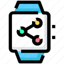 connection, device, handwatch, sharing, watch