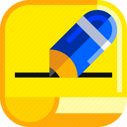 Devices, ios, memo, message, pencil, sticky note icon - Download on Iconfinder
