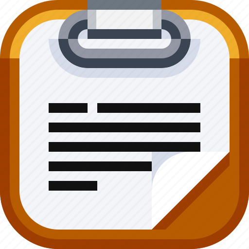 Clipboard, devices, document, ios, paper, text, writing icon - Download on Iconfinder