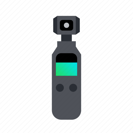 Camera, dji, flat, gimbal, osmo, pocket, stabilization icon - Download on Iconfinder