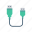 cable, data, electronic, wire 