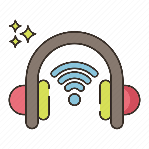 Wireless, headphones, sound, music icon - Download on Iconfinder