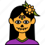 catrina, people, avatar, woman, skull, mexican, costume, dia de muertos, day of the dead 