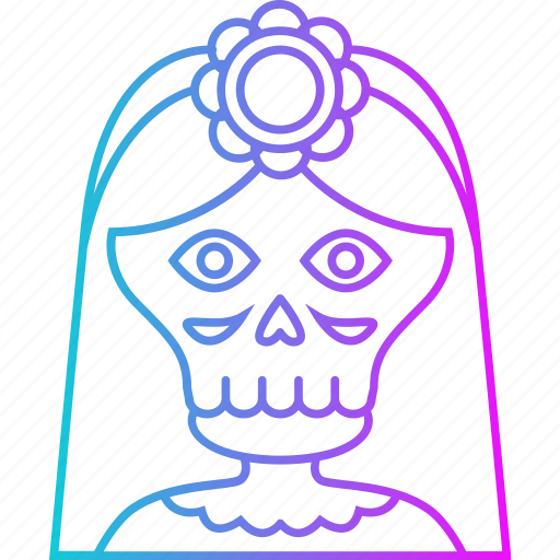 Woman, people, avatar, skull, user, dia de muertos, day of the dead icon - Download on Iconfinder