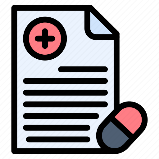 Prescription, report, diagnose, documents, medicine icon - Download on Iconfinder