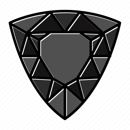 Brilliant, diamond, gem, gemstone, jewel, trillion, video game items icon - Download on Iconfinder
