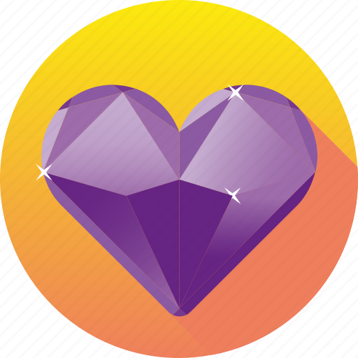 Amethyst, diamond, gemstone, heart, jewelry, luxury, ruby icon - Download on Iconfinder