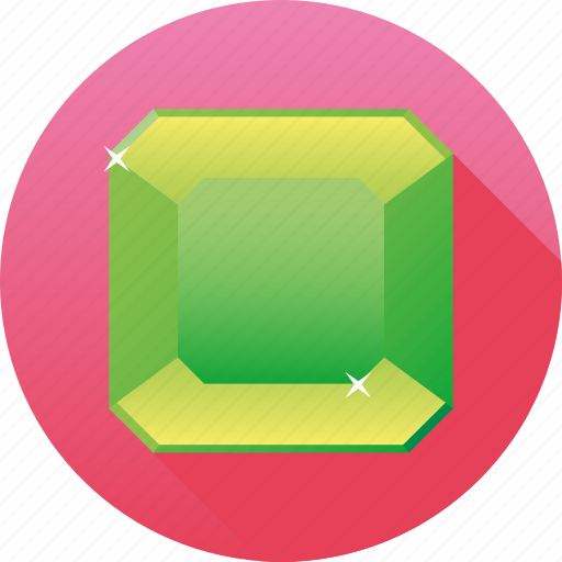 Diamond, emerald, gemstone, green, jewelry, luxury, octagon icon - Download on Iconfinder