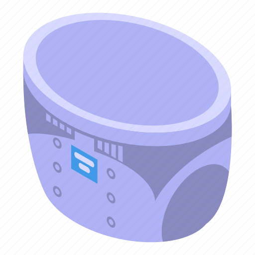 Incontinence, diaper, isometric icon - Download on Iconfinder