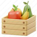 fruit, basket, fresh, healthy, shop, cart, shopping, nutrition, diet