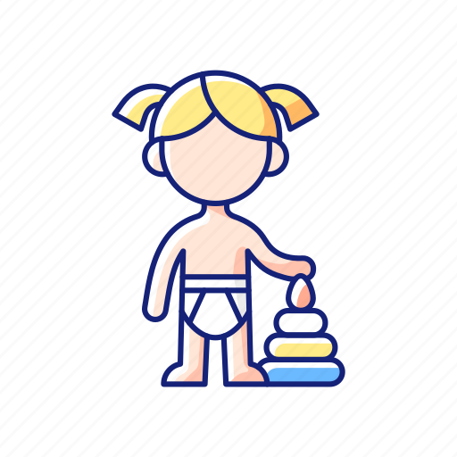 Baby, toddler, child, girl icon - Download on Iconfinder