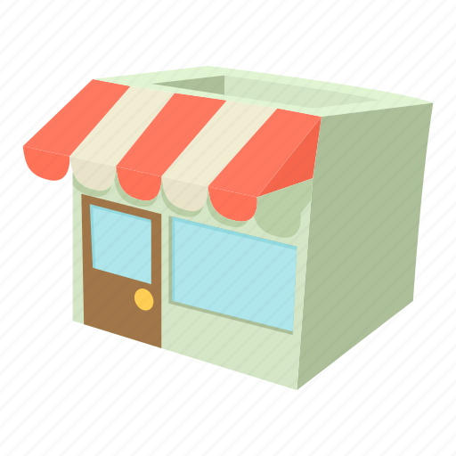 Awning, boutique, building, cartoon, logo, object, store icon - Download on Iconfinder