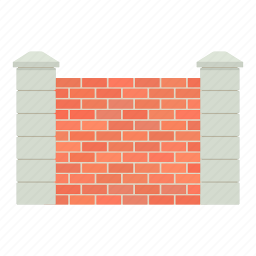 Board, border, boundary, brick, cartoon, fence, white icon - Download on Iconfinder