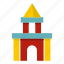 block, castle, child, cube, education, play, toy 