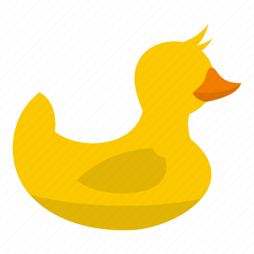 Bath, cute, duck, duckling, plastic, rubber, toy icon - Download on Iconfinder