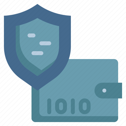 Shield, protect, wallet, digital, security, cyber icon - Download on Iconfinder