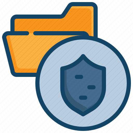 Data, folder, shield, protect, digital, security icon - Download on Iconfinder
