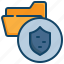 data, folder, shield, protect, digital, security 