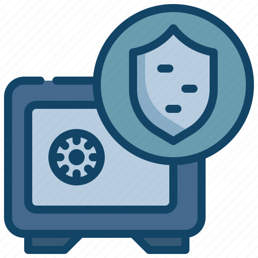Shield, protect, save, security, digital, locked icon - Download on Iconfinder