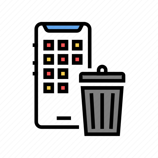 Bin, device, mobile, phone, smartphone, trash icon - Download on Iconfinder