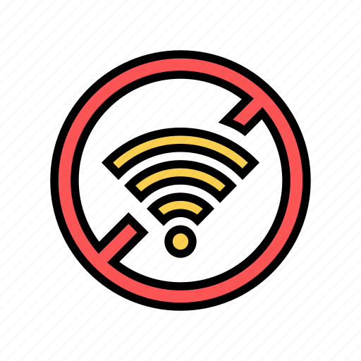Crossed, device, mark, out, smartphone, wifi icon - Download on Iconfinder