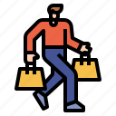 consumer, man, avatar, shopping, shop