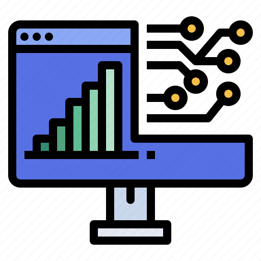 Digital, transformation, monitor, computer, statistic icon - Download on Iconfinder