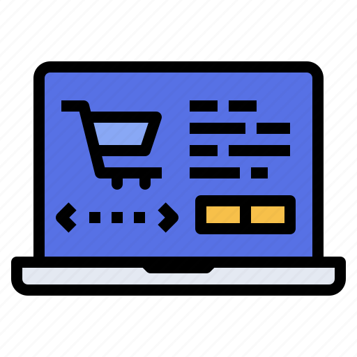 E, commerce, laptop, computer, shopping, online icon - Download on Iconfinder