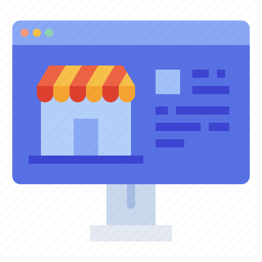 Shopping, online, monitor, store, website icon - Download on Iconfinder