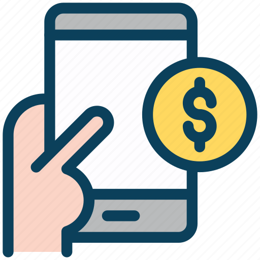 Digital, marketing, mobile, money, dollar, payment icon - Download on Iconfinder