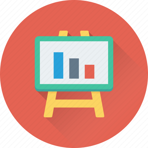 Analysis, bar graph, graph presentation, presentation, whiteboard icon - Download on Iconfinder